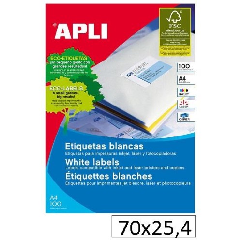 3300-ETIQUETES INK-JET 70X25,4