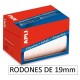 4000-ETIQUETES RODONES 19 BLANQUES