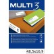 34000-ETIQUETES MULTI3 48.5X16.9 - 500 FULLS