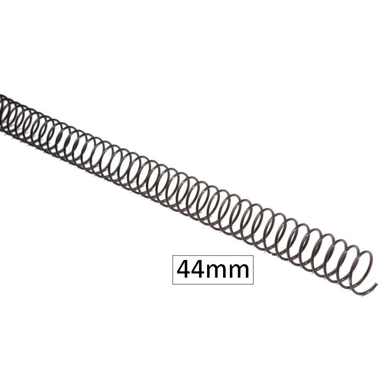 1-ESPIRAL METAL.LIC NEGRE 44MM (PAS 5:1)(25)