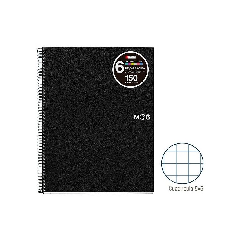 1-QUADERN NOTE BOOK6 A5 150F.PPCP5 NEGRE (5)