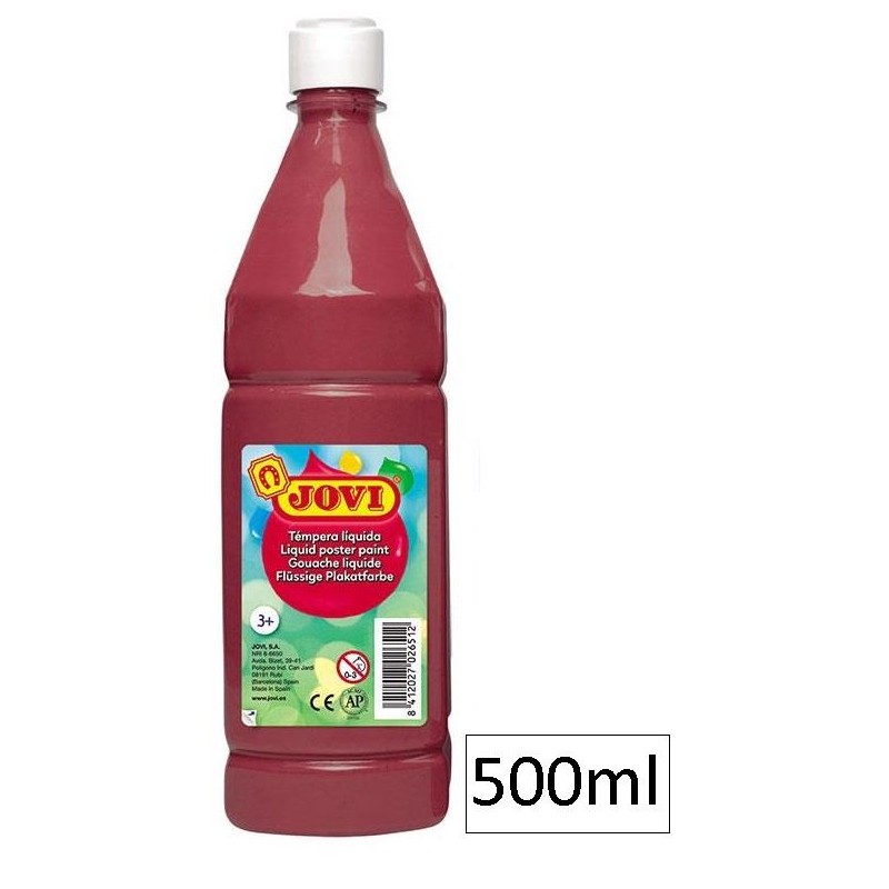 1-TEMPERA LIQUIDA JOVI 500ML MARRO (12)