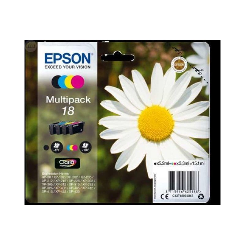 4-INK-JET ORIGINAL EPSON T181640 MULTIPACK