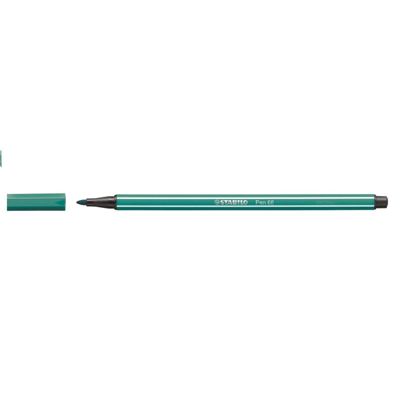 1-RETOLADOR STABILO PEN 68 BLAU TURQUESA (10)