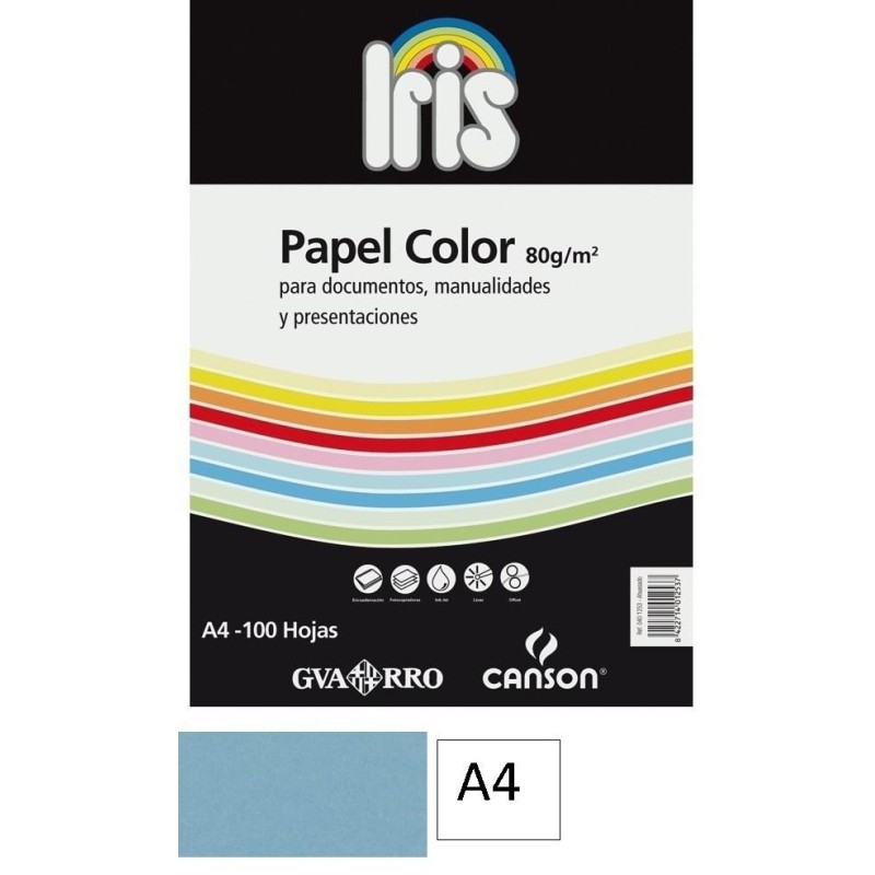 100-PAPER DIN A4 80GRS BLAU PASTEL (5)