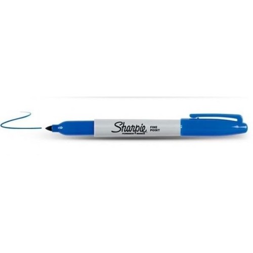 1-RETOLADOR SHARPIE FINE BLAU (12)