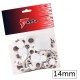 50-ULLS ADHESIUS 14MM BLANC/NEGRE