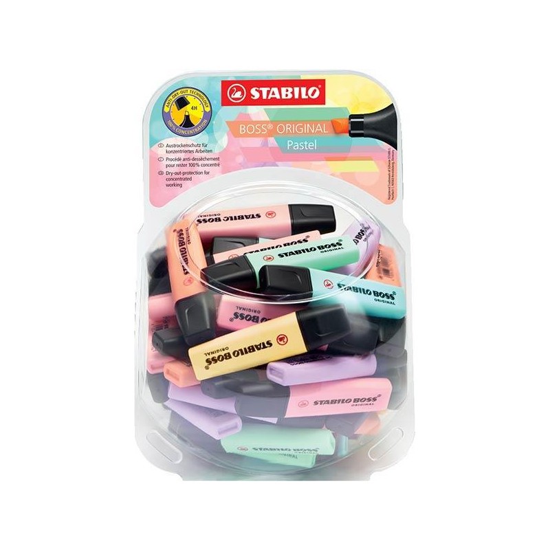 60-MARCADORS FLUORESCENTS STABILO BOSS PASTEL