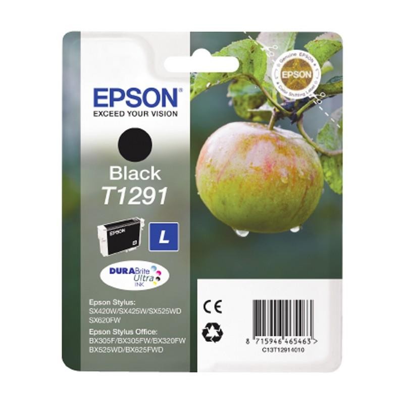 1-INK-JET ORIGINAL EPSON T1291 NEGRE