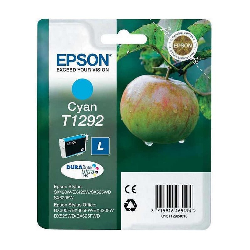 1-INK-JET ORIGINAL EPSON T1292 CYAN